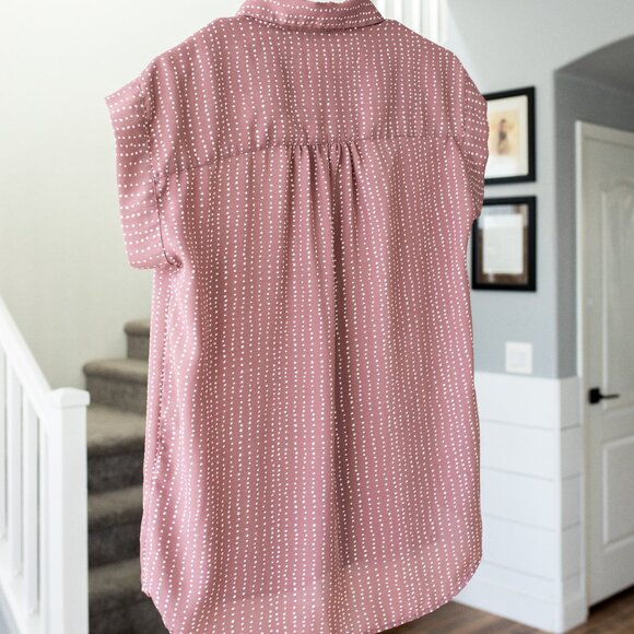 Pastel pink button up - Picture 4 of 4